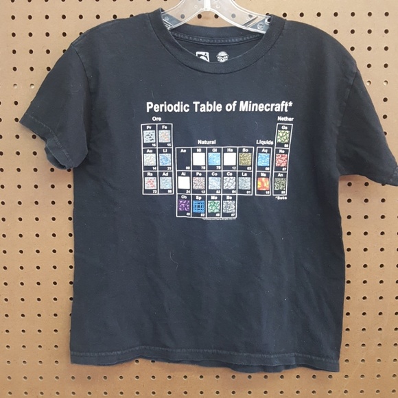 Boys Minecraft Periodic Table Short Sleeve T Shirt